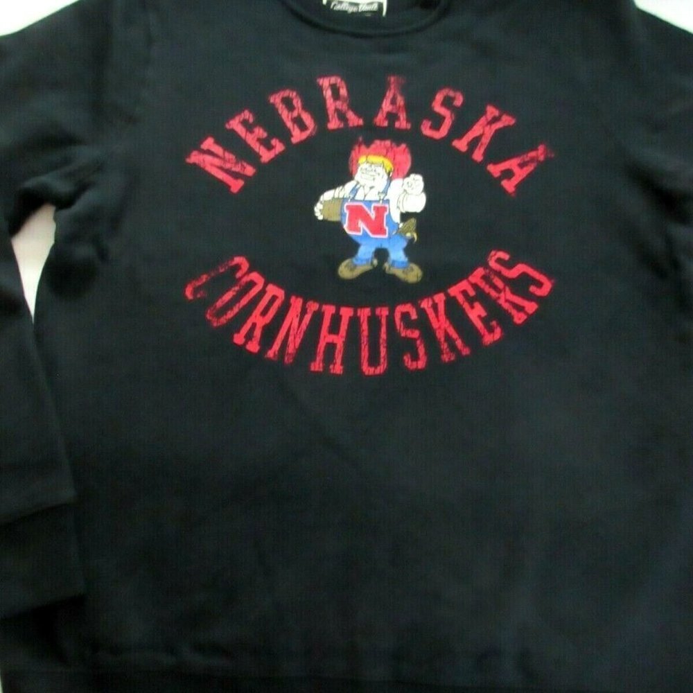 COPY - Starter Nebraska Cornhuskers College Vault Men's Crew Neck Sweatshirt Si…